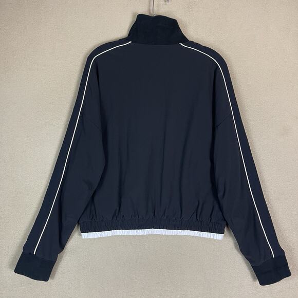 Athleta Jacket Womens M‎ Black Brooklyn Track Full Zip Bomber Athletic High Neck - Picture 10 of 11